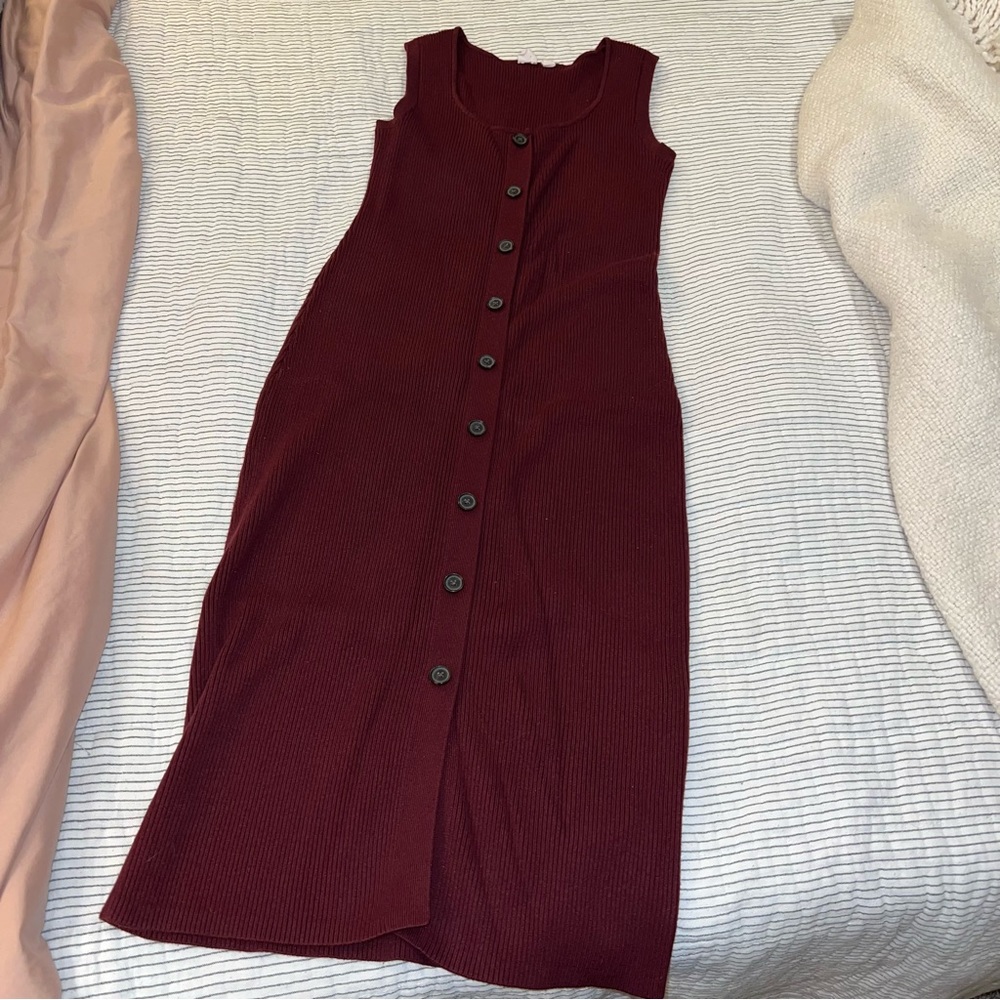 GAP Button Front Sweater Dress small tall